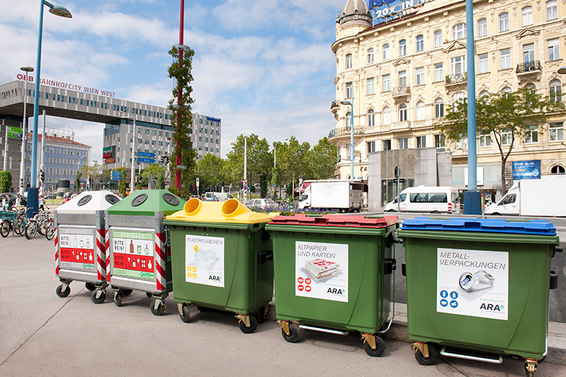 Großes Recyclingbewusstsein in der Bevölkerung