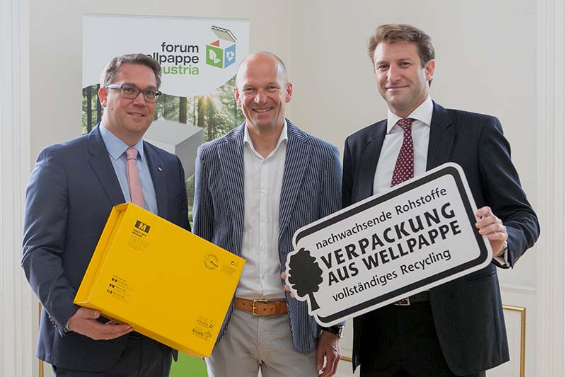 Foto: Stefan Nemeth, Post AG; Arno Wohlfahrter, Metro Cash &Carry; Max Hölbl, Forum Wellpappe Austria