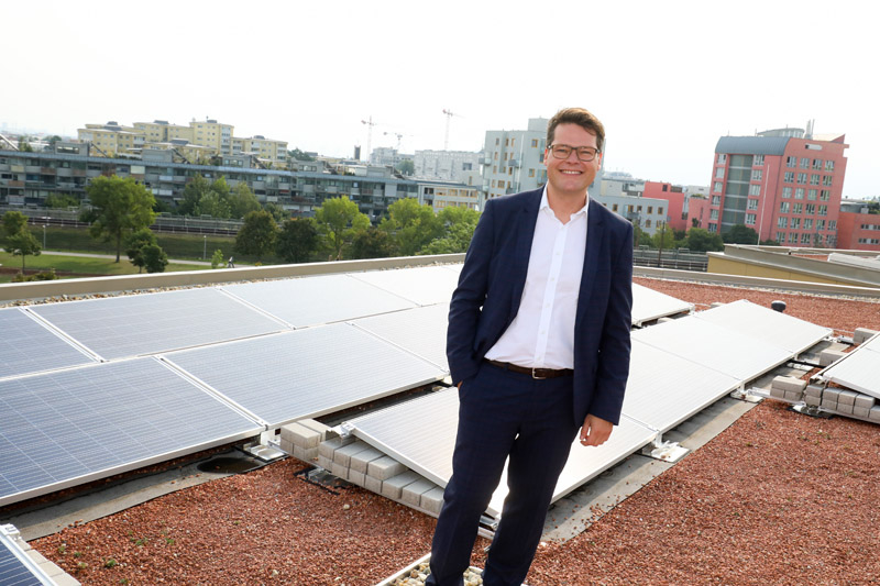 Stadtrat Jürgen Czernohorszky: "Wien startet größte Photovoltaik-Offensive der Geschichte." Foto: PID/ Christian Fürthner