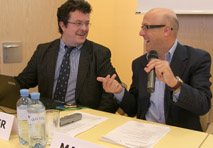 Klaus Höckner und Daniele Marano sind die beiden Projektverantwortlichen der deutschen Sprachversion von »RoboBraille«. 