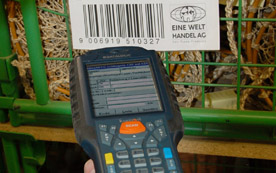 Etikettendrucke können direkt vom mobilen Gerät ausgelöst werden.